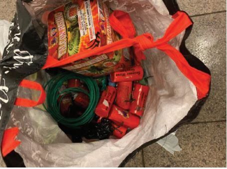 A bag of smoke grenades and fireworks shooting suspect Frank James used as diversion before opening fire